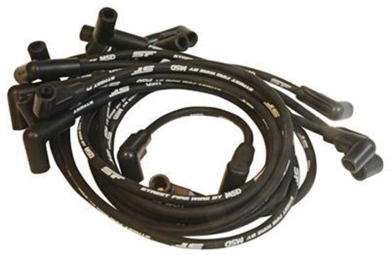 MSD Ignition MSD5570 Chevrolet Caprice/Camaro '88-on Ignition lead set 8mm Black Street Fire