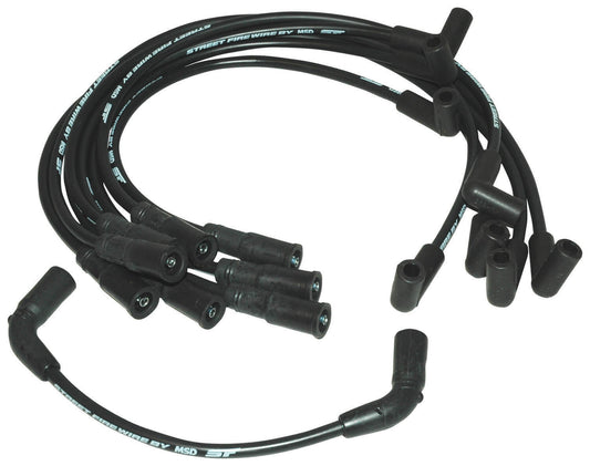 MSD Ignition MSD5577 GM Vortec 4.3L V6 1996-04 Street Fire 8mm Spark Plug Lead set