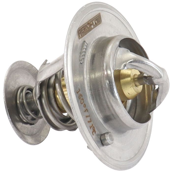Aeroflow AF49-1137 for Nissan SR20 Hi-Flow Thermostat, 160Ã‚Â°F (71Ã‚Â°C) 160Ã‚Â°F Opening Temperature Rating, Made From Copper/Steel