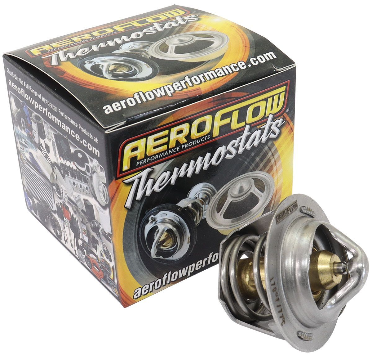Aeroflow AF49-1142 Holden Commodore V6 Ecotec Hi-Flow Thermostat, 170Â°F (77Â°C) 170Â°F Opening Temperature Rating, Made From Copper/Steel