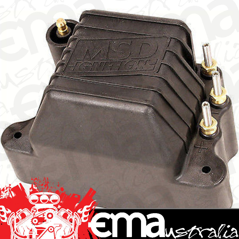 MSD Ignition MSD81423 Pro Mag 44 Ignition Coil Male HEI 45000V 44 Amp Black