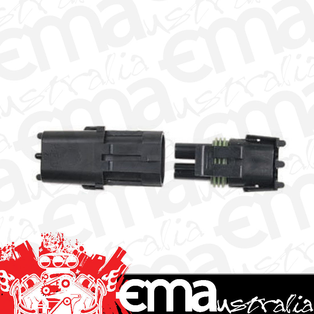 MSD Ignition MSD8173 Weathertight Connector 2 Pin 1 Male 1 Female End