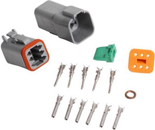 MSD Ignition MSD8180 Duetsch Connector 6-pin 16 Gauge Wire