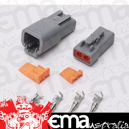 MSD Ignition MSD8184 Duetsch Connector 2-pin 12-14 Gauge Wire