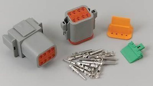 MSD Ignition MSD8185 Deutsch Connector Dt Series 8 Pin 16 Gauge 1 Male 1 Female