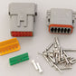 MSD Ignition MSD8186 Deutsch Connector Dt Series 12 Pin 16 Gauge 1 Male 1 Female