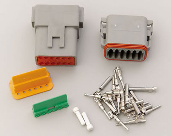 MSD Ignition MSD8186 Deutsch Connector Dt Series 12 Pin 16 Gauge 1 Male 1 Female