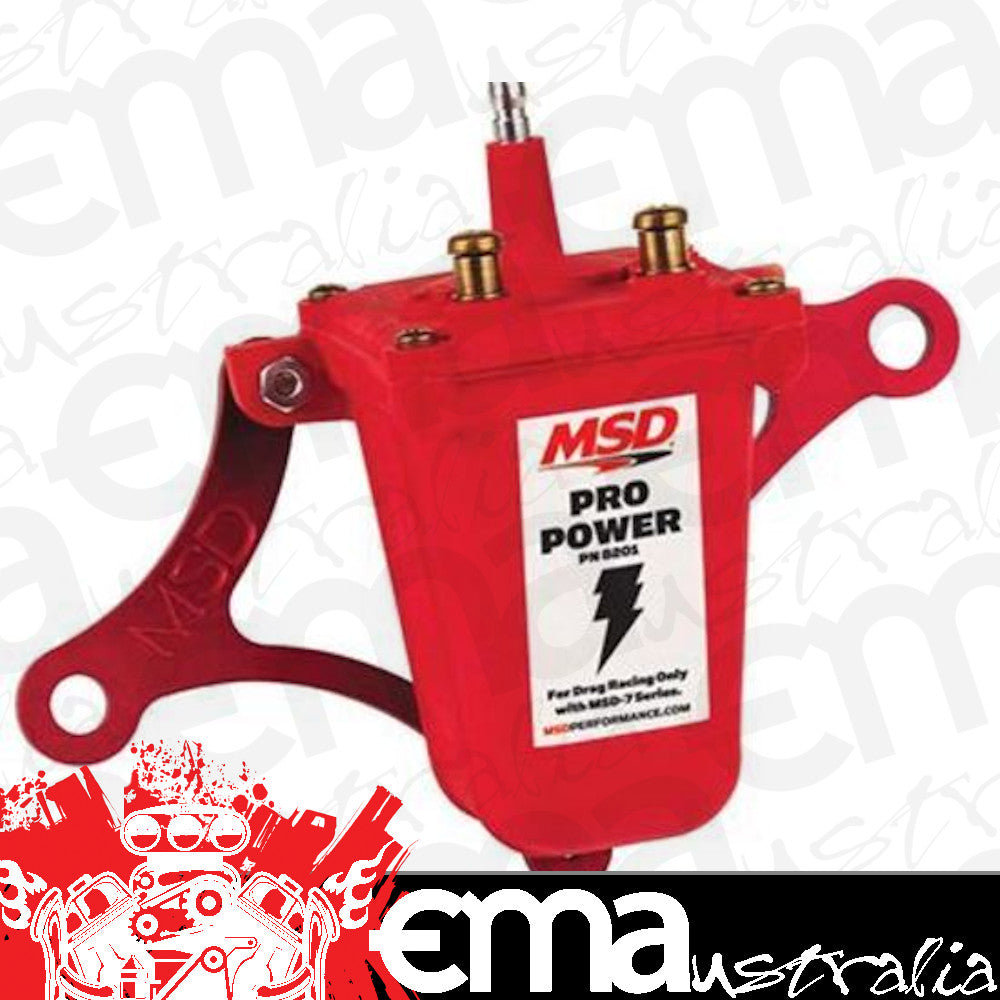 MSD Ignition MSD8193 Ignition Coil Pro Power Canister Triangle Ciba Arathane Red 55000 V Each