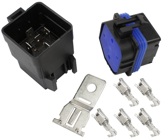 Aeroflow AF49-1508 Weatherpack Relay & Plug Kit Weather Sealed Use 12 Awg Wire