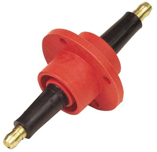 MSD Ignition MSD8211 Firewall Feed Thru Red Male HEI Post 1" Hole Required