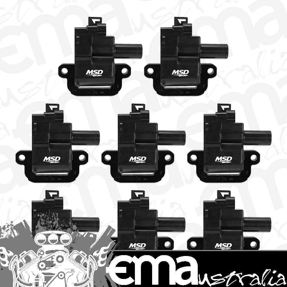 MSD Ignition MSD826283 Blaster GM LS Coils Black 1998-06 Chev/Holden Ls1/Ls6 Set Of 8