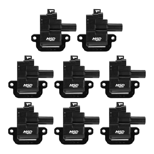 MSD Ignition MSD826283 Blaster GM LS Coils Black 1998-06 Chev/Holden Ls1/Ls6 Set Of 8