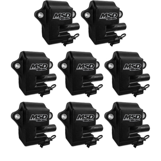 MSD Ignition MSD828583 Black Pro Power Ignition Coils suit Chev/Holden Ls1/Ls6 8X Pack