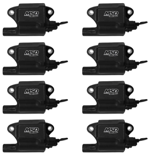 MSD Ignition MSD828783 Multiple Spark Coil Kit - Black (suit GM Ls2/Ls7 (Set Of 8))