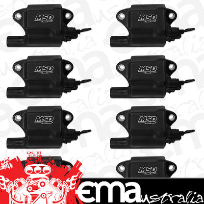 MSD Ignition MSD828783 Multiple Spark Coil Kit - Black (suit GM Ls2/Ls7 (Set Of 8))