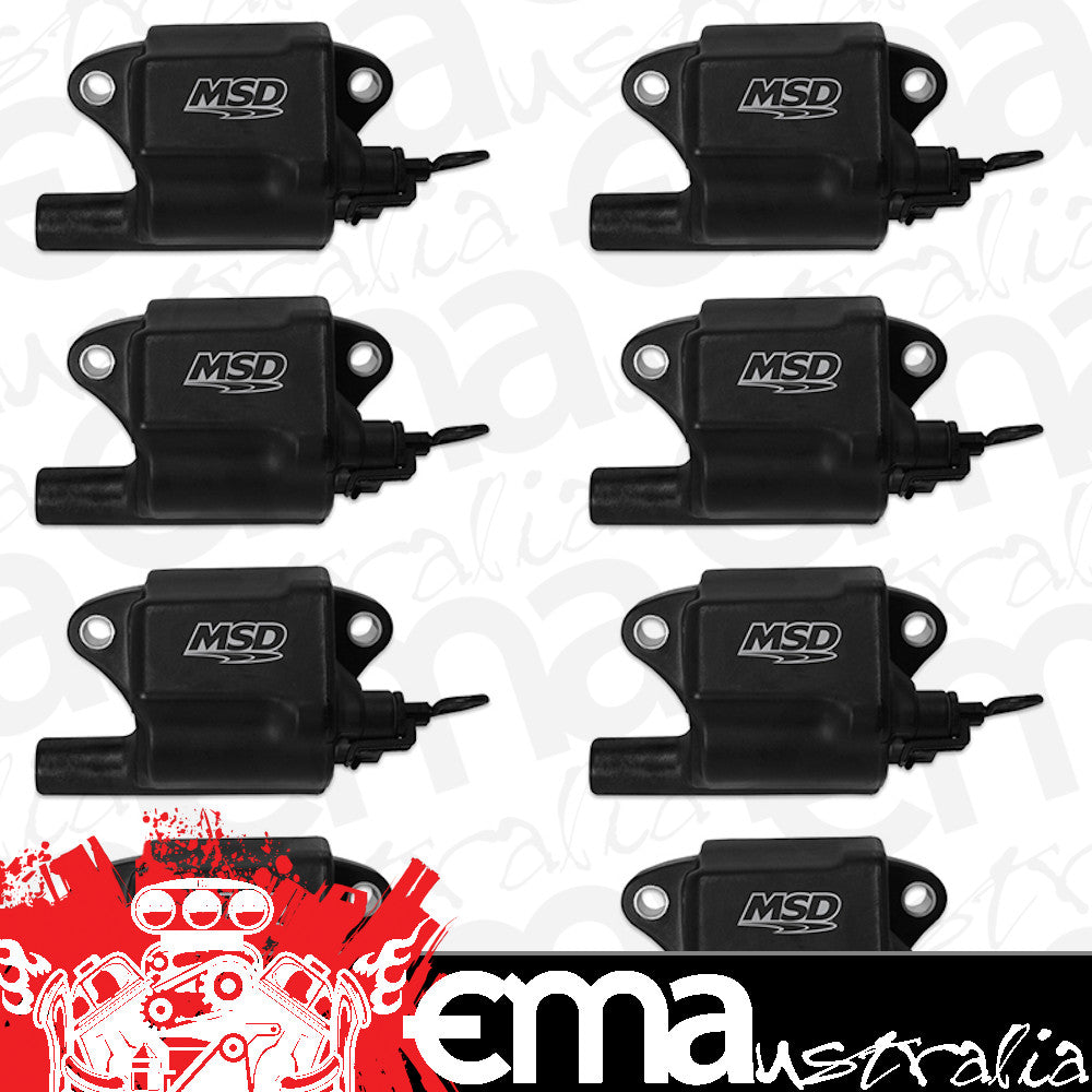 MSD Ignition MSD828783 Multiple Spark Coil Kit - Black (suit GM Ls2/Ls7 (Set Of 8))