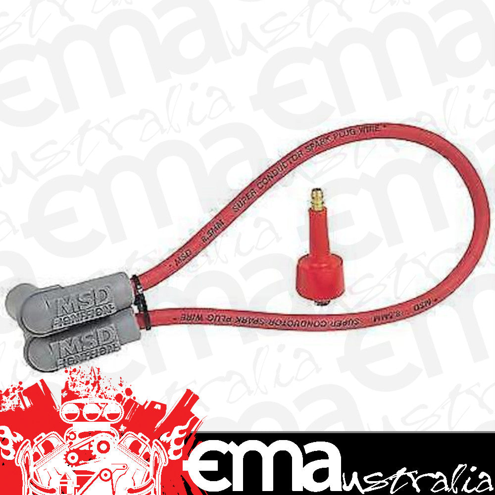 MSD Ignition MSD84039 Replacement Superconductor Coil Lead 18" Long Male HEI 90Ç÷ Boots