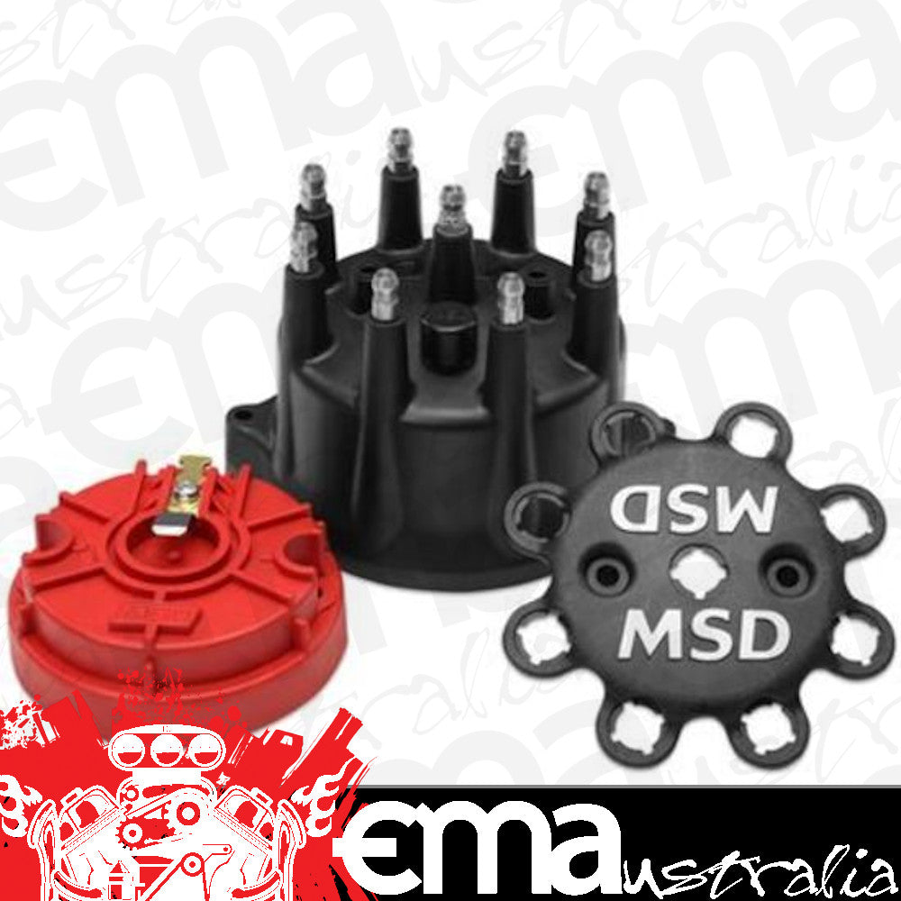 MSD Ignition MSD84317 Black Small Diameter Cap & Rotor Kit