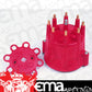 MSD Ignition MSD8433 Red Extra Duty Distributor Cap for Most Billet Distributors GM Style Cap