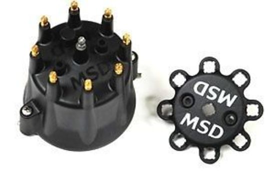 MSD Ignition MSD84333 Extra Duty Distributor Cap Black Male HEI Pro Billet