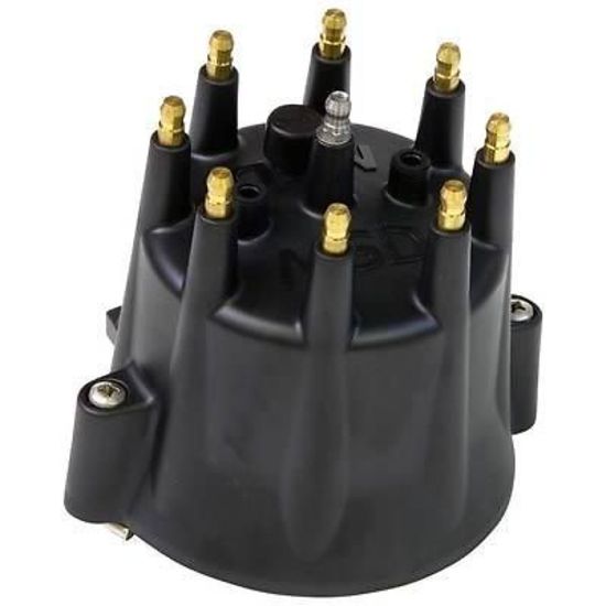 MSD Ignition MSD84333 Extra Duty Distributor Cap Black Male HEI Pro Billet