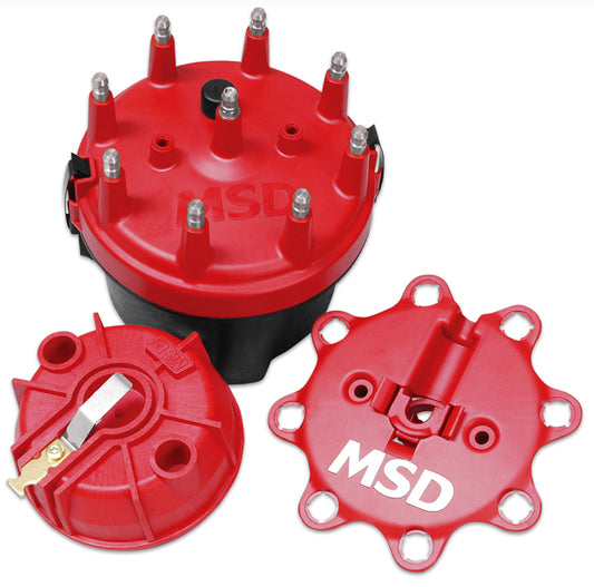 MSD Ignition MSD8445 Cap-A-Dapt Kit (Large Diameter Cap Fixed Rotor & Spacer suit Pro-Billet Distributors)