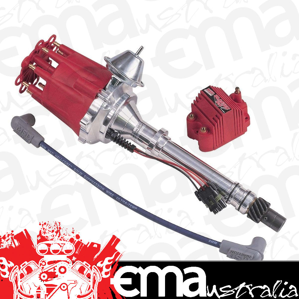 MSD Ignition MSD8474 HEI Distributor Kit Chev Small & Big Block Incl Coil & Lead