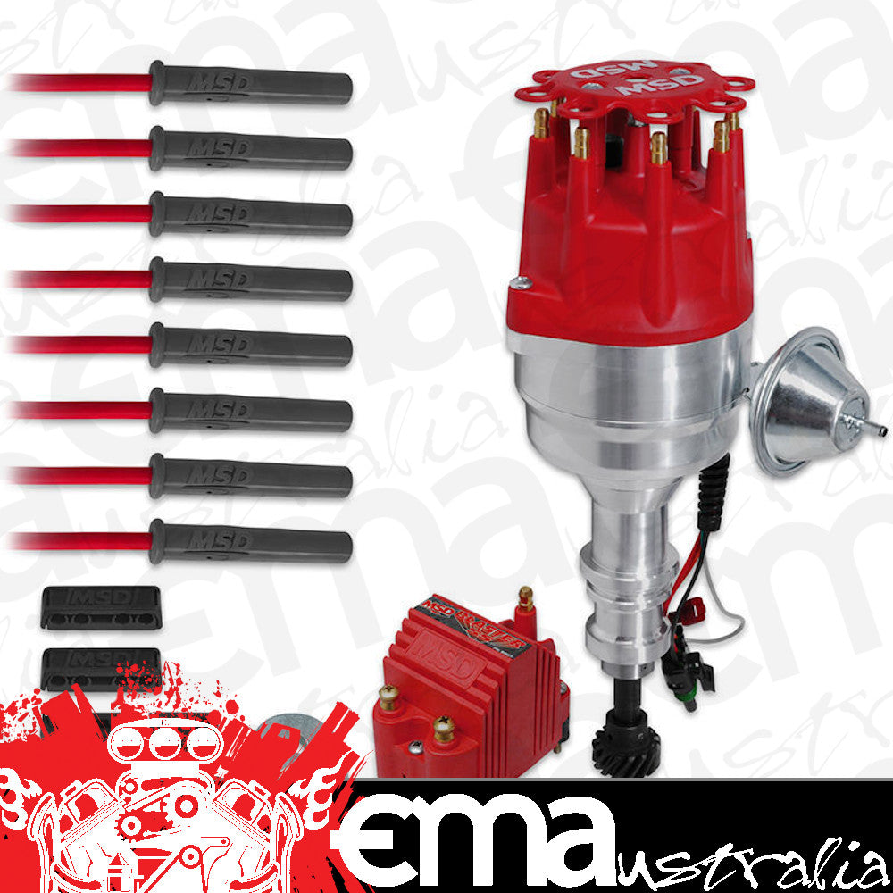 MSD Ignition MSD84747 Ford 302/351C-460 Ready To Run Ignition Kit Distributor Coil Leads