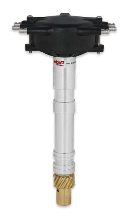MSD Ignition | MSD84893 | Chevy Crank Trigger Distributor w/ Black Crab Cap