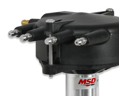 MSD Ignition | MSD84893 | Chevy Crank Trigger Distributor w/ Black Crab Cap