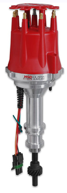 MSD Ignition MSD8503 Digital E-Curve Pro Billet Distributor (Ford 289-302W Adjustable Electronic Advance w/ Vacuum Advance)