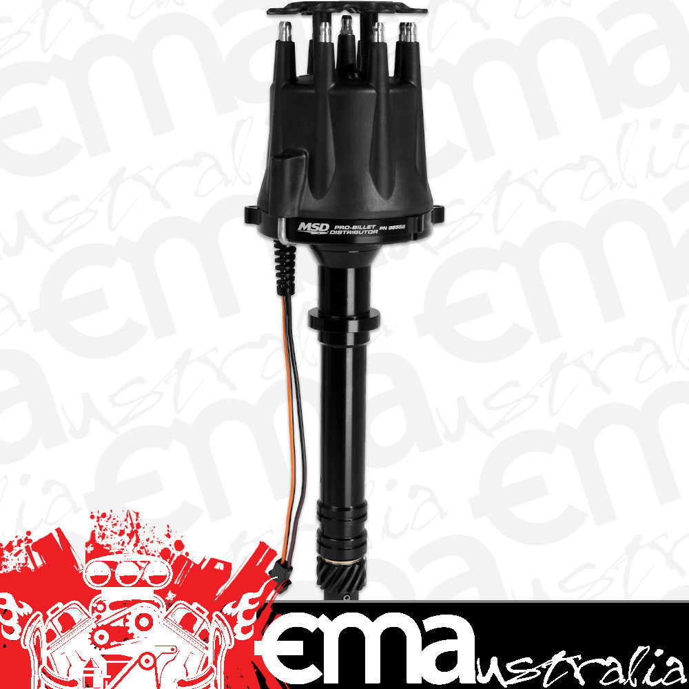 Chevy Big & Small Block V8 Black Pro-Billet Distributor suit Chev MSD Ignition MSD85555