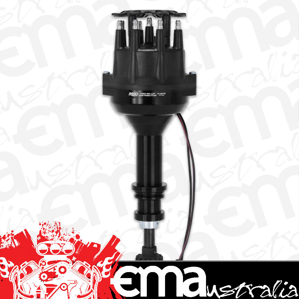 MSD Ignition MSD85773 Ford 302-351C 429-460 Black Pro Billet HEI Distributor Small Base