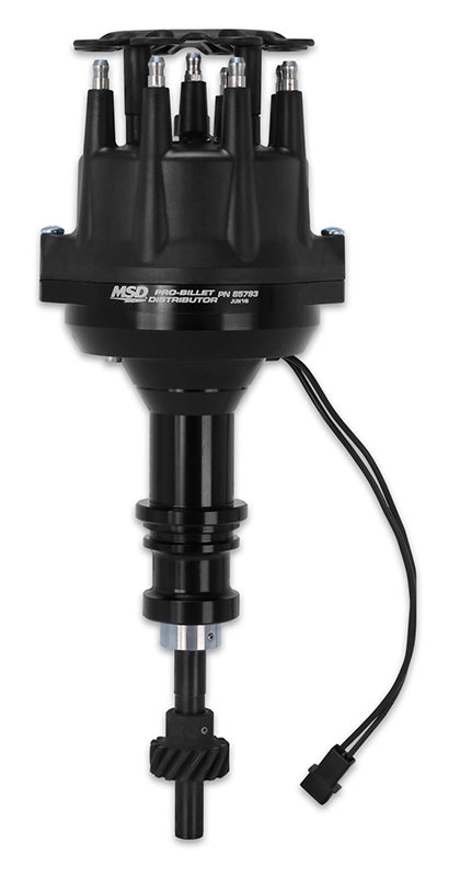 MSD Ignition MSD85793 Pro-Billet Distributor - Black (Ford 289-302W Small Base Magnetic Trigger)