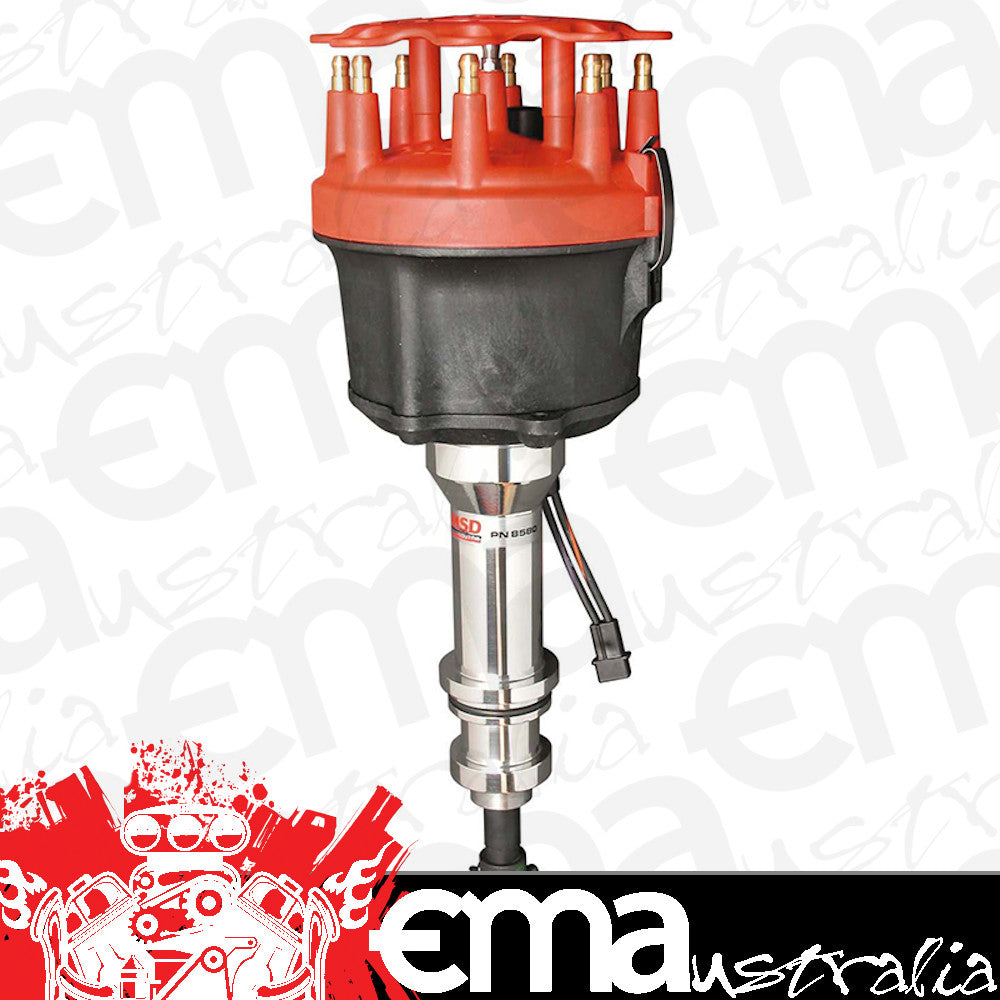 MSD Ignition MSD85840 Billet Distributor (Ford 351W Magnetic Trigger w/ Steel Gear for Hydraulic Roller Cam)
