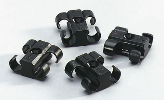 Universal 8 - 8.5mm Plug Wire Diameter Wire Separator Material: Plastic Pro-Clamp Ignition Lead Seperators Black 8-8.5mm Set Of 16 MSD Ignition MSD8841