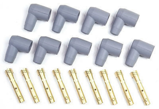 MSD Ignition MSD8851 Replacement Boots & Terminals 90Ç÷ Socket (Points) Style Set Of 9