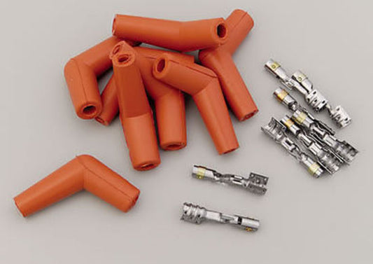 MSD Ignition MSD8853 Pro Racing Hi Temp 115Ç÷ Spark Plug Boots Orange 8.5mm 8 Pack
