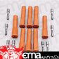 MSD Ignition MSD8854 Pro Racing Straight Spark Plug Boots 8.5mm Silicone Orange 8 Pack