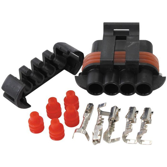 Aeroflow AF49-1705 4-Pin Alternator Plug, Fits Nippon Denso Alternators Fits GM, Holden & Early Chev Engines