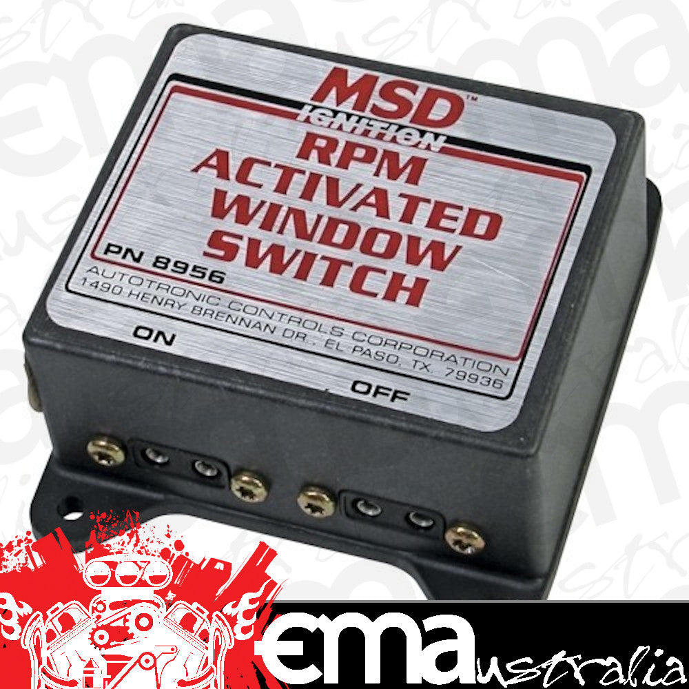 MSD Ignition MSD8956 RPM Activated Window Switch (Activate And Deactivate Circuits RPM Modules Used To Activate The Switch)