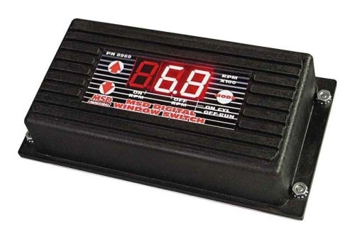MSD Ignition MSD8969 Digital RPM Window Switch ( RPM Activated Switch Led Push Button Adjustment)