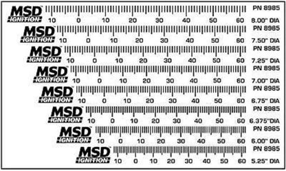 MSD Ignition MSD8985 Ignitio Universal Timing Tape 5.250-8" Balancers