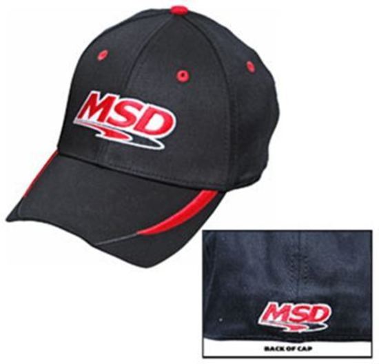 MSD Ignition MSD95191 Cap Baseball Logo Black Flexfit