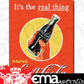 Metal Sign MSI-1053 Coca-Cola Coke Real Thing Hand