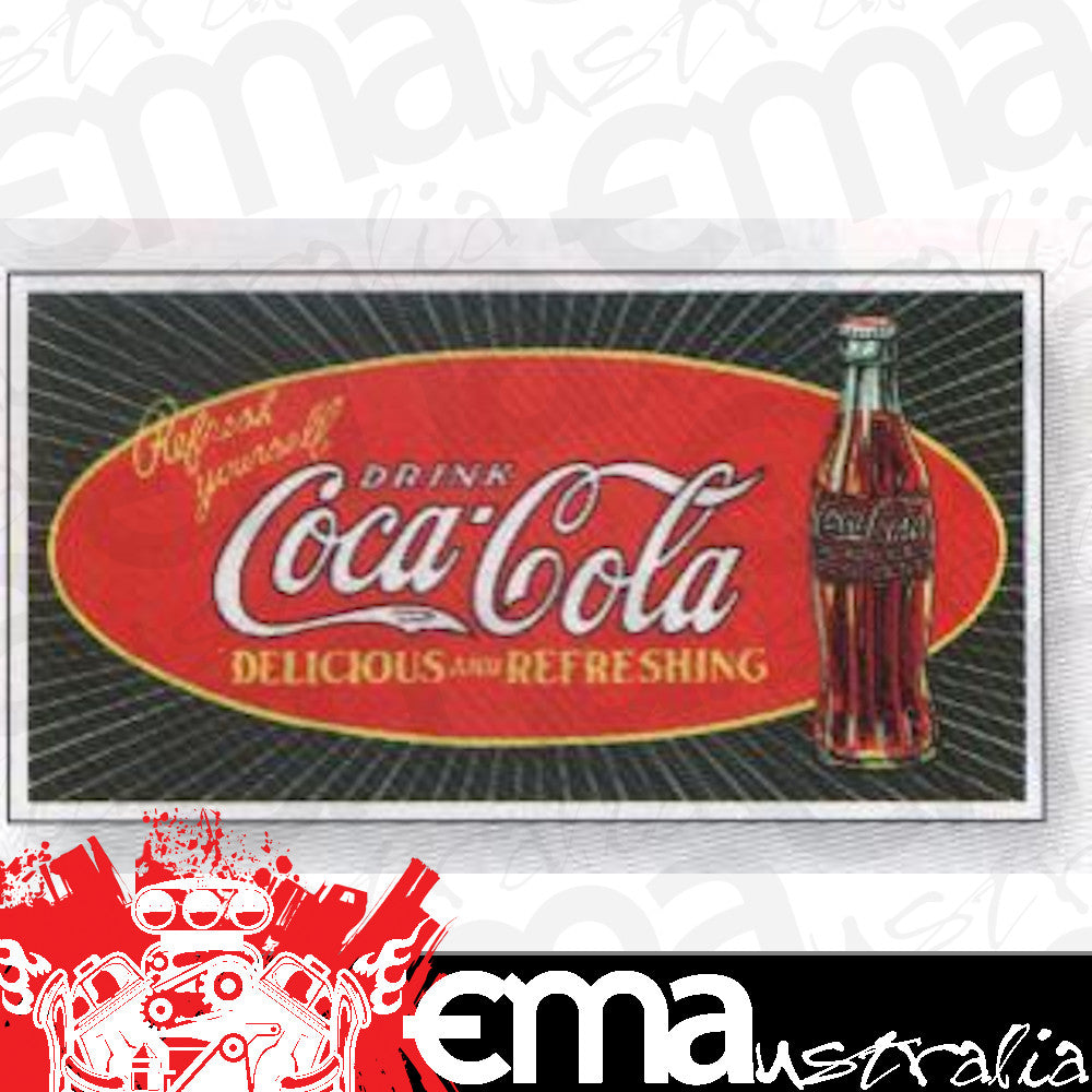 Metal Sign MSI-1131 Coca-Cola Coke Starburst Bottle