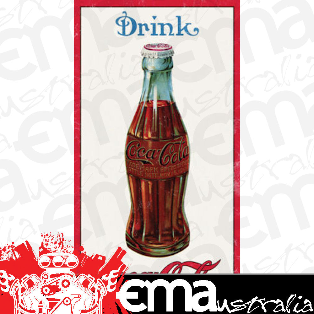 Metal Signs MSI-1210 Sign Drink Coca Cola / Coke Metal 40cm x 21cm Sign