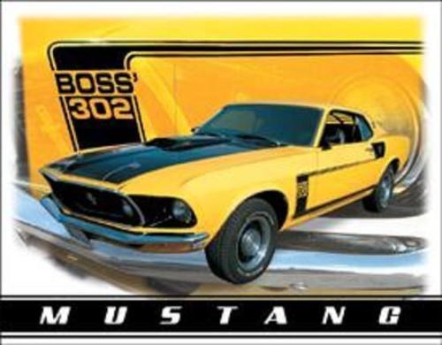 Metal Sign MSI-1241 Mustang Boss 302 16" x 12.5"
