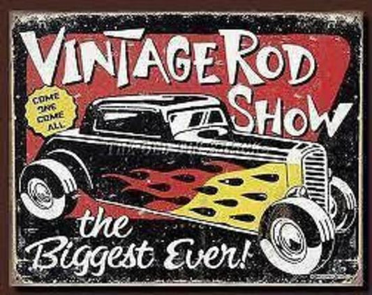 Metal Sign MSI-1324 Vintage Rod Show 16" x 12.5"