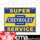 Metal Sign MSI-1355 Chevrolet Super Service 16" x 12.5"